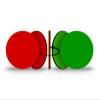 25-Pack, Double-Sided Reg Green Flip Magnet - 1" Red/Green, Go - No Go, Reversible Indicator for Efficient Organizational Communication, Ideal Indicator for Steel Surfaces view 1