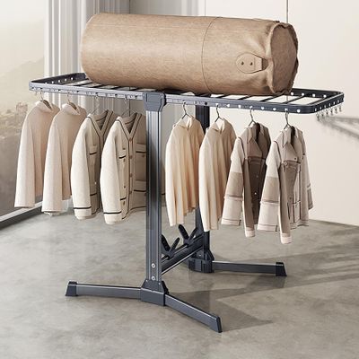 ASQUAR Folding Clothes Drying Rack, Clothes Drying Rack, Dryer Racks for Laundry Drying Indoor Foldable for Easy Storage 1.6/1.8M Partial Drying 1.6M
