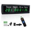LUCKY TIME LED Christmas Clock, Upgraded Automatic Calculation Day Countdown/Count Up Timer,999 Days Countdown Calendar for Retirement Vacation Exam Wedding Lab Project Meeting(Blue) view 1