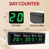 LUCKY TIME LED Christmas Clock, Upgraded Automatic Calculation Day Countdown/Count Up Timer,999 Days Countdown Calendar for Retirement Vacation Exam Wedding Lab Project Meeting(Blue) view 3