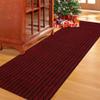 LITA Customized Size 2ft~82ft Runner Rug Indoor Outdoor Rug Utility Carpet Runner, Area Rugs with Non-Slip Rubber Backing for Hallway Kitchen Balcony Garage Stair Laundry, Christmas Red, 3' x 71' view 1