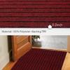 LITA Customized Size 2ft~82ft Runner Rug Indoor Outdoor Rug Utility Carpet Runner, Area Rugs with Non-Slip Rubber Backing for Hallway Kitchen Balcony Garage Stair Laundry, Christmas Red, 3' x 71' view 4