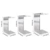 Acrylic End Table, C Shaped Sofa Side Table, Small Coffee Table for Living Room, Bedside Table for Bedroom view 2