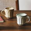 aito Seisakusho 113512 Itsumo Always Mug, Set of 2, About 10.1 fl oz (300 ml), Enjoy Life, Pair Mug, Gray/Beige, Mino Ware, Dishwasher Safe, Made in Japan view 2