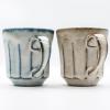 aito Seisakusho 113512 Itsumo Always Mug, Set of 2, About 10.1 fl oz (300 ml), Enjoy Life, Pair Mug, Gray/Beige, Mino Ware, Dishwasher Safe, Made in Japan view 3