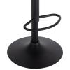 Barstools with Back Set of 2 Dining Swivel Island Chairs Adjustable Counter Height Bar stools, PU Leather Black Metal Legs Kitchen Island Chair, Suitable for Home Bars, Bistros, Restaurants view 3