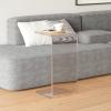 Acrylic Side Table, Clear Acrylic End Table, Small Coffee Table with Round Edges, C Shaped Sofa Table for Living Room, Bedside Table for Bedroom, No Assembly Needed view 3