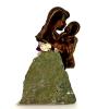 Bronze Mother & Child Statue W/Semi-Precious Amethyst Stone by Jose Luis Spain view 3