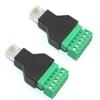 Jienk 2Pcs RJ11 Male to 6 Pins Screw Terminal Adapter for Cat3 Telephone view 1