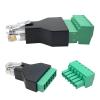 Jienk 2Pcs RJ11 Male to 6 Pins Screw Terminal Adapter for Cat3 Telephone view 2