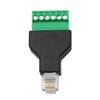 Jienk 2Pcs RJ11 Male to 6 Pins Screw Terminal Adapter for Cat3 Telephone view 3