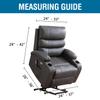 H.VERSAILTEX Stretch Couch Cover Recliner Cover Electric Power Lift Recliner Chair Cover Fitted Standard Large Power Lift Recliner with Side Pocket, Soft Thick Jacquard(Single Seat, Deep Teal) view 2