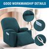 H.VERSAILTEX Stretch Couch Cover Recliner Cover Electric Power Lift Recliner Chair Cover Fitted Standard Large Power Lift Recliner with Side Pocket, Soft Thick Jacquard(Single Seat, Deep Teal) view 4