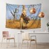 KOSPOGO Cute Kangaroo And Hippo Tapestry Wall Hanging 60x40 Inch Bedroom Living Room Home Party Banner Decoration Tapestries view 2