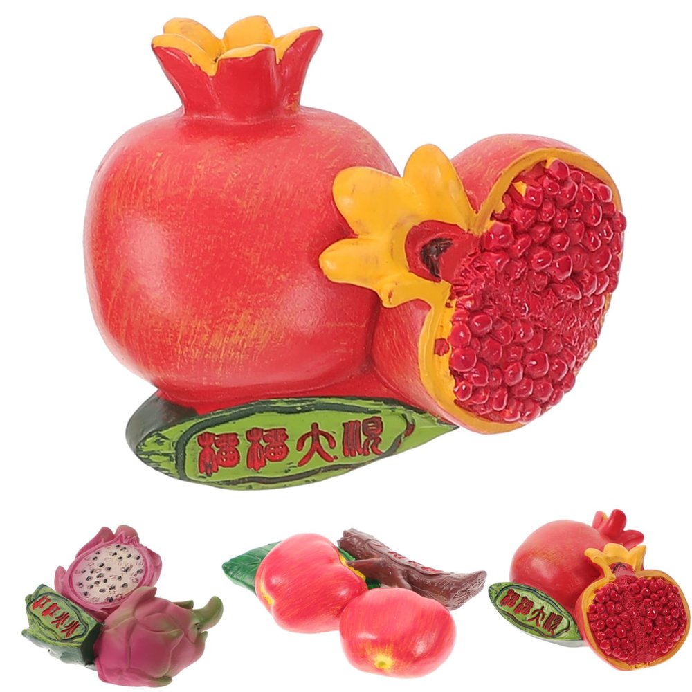 BRIGHTFUFU 3pcs Simulation Fruit Food Magnets for Refrigerator Decor Cute Kitchen Stickers for Fridge Realistic Decorative Stickers for Home and and Lightweight Kitchen Accessories