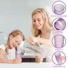 CREATIVELAND Highball Beverage Glasses Set of 6 Romantic Colored Thick & Heavy Base Big Capacity 14.87oz|440ml, Drinking Glass Tumblers for Iced Tea, Water, Soda & Juice and Cocktails (Purple) view 4