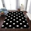 WILARE Area Rugs 3x4ft, Black and White Polka Dot Abstract Kids Rugs, Living Room Decor Rug, Non-Slip Large Area Easy to Clean for Kids Boys Girls Bedroom Game Room view 2