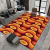 Large Area Rugs 8x10ft, 70's Retro Seamless Pattern Living Room Rug, Material Illustration Indoor Decor Carpet, Non-Slip Large Area Easy to Clean for Kids Boys Girls Game Room Tea Table Sofa view 1