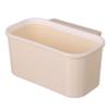 Muzrunq Hanging Storage Basket Kitchen Baskets Bedside Caddy Organizer with Cute Stickers No Punch Sturdy Hanging Bedside Shelf 9.6x5.3x4.5 Inch for Bathroom Dorm Bed Rails view 1
