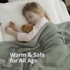KyraHome Muslin Blankets for Adults, Bed, Couch, 90" x104 King,100% Organic Cotton Pre-Washed, Breathable Lightweight Gauze Bed Blankets, Bedspread, All Season, Sage Green view 2