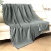 KyraHome Muslin Blankets for Adults, Bed, Couch, 90" x104 King,100% Organic Cotton Pre-Washed, Breathable Lightweight Gauze Bed Blankets, Bedspread, All Season, Sage Green view 4