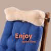VCOMSOFT Head Recliner Pillow Adjustable Cotton Headrest Pillows for Recliner Chairs, Pain Relief Neck Support Pillow for Travel Home Sofa Armchair with Zipper Cover (Cream) view 3