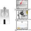 12-24cm Stainless Steel Pizza Dough Pastry Manual,Pizza Dough Press Machine,Household Pizza Presser Kitchen Tools for Pizza, Tortilla,12cm view 3