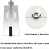 12-24cm Stainless Steel Pizza Dough Pastry Manual,Pizza Dough Press Machine,Household Pizza Presser Kitchen Tools for Pizza, Tortilla,12cm view 4