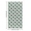 bisibuy Panda Banboo Turquoise Hand Towels for Bathroom 28.3 x 14.4 Decorative Kitchen Hand Towel Soft Absorbent Bathroom Towels Set of 2 Kitchen Drying Towels Home Farmhouse Decor Gifts view 2