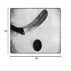 WILARE Area Rugs 5x8ft, Ice Hockey Ball Throw Sports Kids Rugs, Nursery Classroom Rug, with Anti-Slip Tape for Decor Teen Boys Room Floor Lounge Nursery view 2