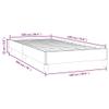 THOYTOUI Bed Frame,Beds Accessories Bedroom Furniture Interior Furniture Suitable for Apartment Bedroom Guest Room Hotel Light Gray 39.4"x74.8" Twin Fabric view 2