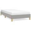 THOYTOUI Bed Frame,Beds Accessories Bedroom Furniture Interior Furniture Suitable for Apartment Bedroom Guest Room Hotel Light Gray 39.4"x74.8" Twin Fabric view 3