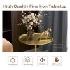 GQMYCDM Sofa Side End Table, Metal Waterproof Small Coffee Table Round Sofa Table, for Living Room Bedroom Balcony and Office (Color : White, Size : 19.7in/50cm) view 3
