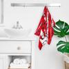 bisibuy Football Red White Black Hand Towels for Bathroom 28.3 x 14.4 Decorative Kitchen Hand Towel Soft Absorbent Bathroom Towels Set of 2 Kitchen Drying Towels Home Farmhouse Decor Gifts view 4