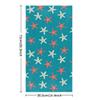 bisibuy Bright Starfish Pattern Hand Towels for Bathroom 28.3 x 14.4 Decorative Kitchen Hand Towel Soft Absorbent Bathroom Towels Set of 2 Kitchen Drying Towels Home Farmhouse Decor Gifts view 2
