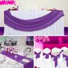 10 Pcs Purple Cheesecloth Table Runner 10FT Romantic Cheese Cloth Table Runners Boho Gauze Table Runner Rustic Sheer Runner for Wedding Engagement Bridal Baby Shower Birthday Party Spring Table Dcor view 2