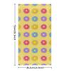 bisibuy Bright Donuts Hand Towels for Bathroom 28.3 x 14.4 Decorative Kitchen Hand Towel Soft Absorbent Yellow Bathroom Towels Set of 2 Kitchen Drying Towels Home Farmhouse Decor Gifts view 2