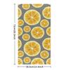 bisibuy Orange Slice Fruit Bathroom Hand Towels Decorative Set of 2 Grey Kitchen Towels Lightweight Absorbent Hand Towels for Bathroom Hand Kitchen Home Decor Gifts view 2