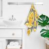 bisibuy Orange Slice Fruit Bathroom Hand Towels Decorative Set of 2 Grey Kitchen Towels Lightweight Absorbent Hand Towels for Bathroom Hand Kitchen Home Decor Gifts view 4