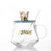 DaMga Bear handle glass mug office bubble tea mug girl coffee mug for home use view 1