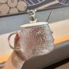 DaMga Bear handle glass mug office bubble tea mug girl coffee mug for home use view 3