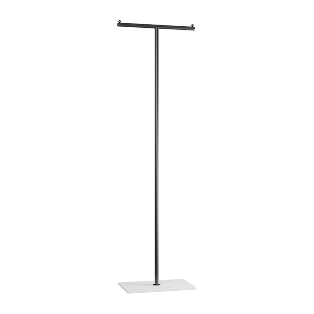 Clothes Rack Simple Modern Metal Freestanding Hanging Coat Rack With Rock Plate Base Garment Rack Clothes For Bedroom Bedside Hallway Entryway Clothes Shelf ( Color : Black , Size : 25*40*170cm )