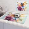 Dragonfly Watercolor Painting Dish Drying Mat Large 18"x 24" Dishes Drainer Mats for Kitchen Counter Super Absorbent Quick Drying Coffee Mat Dish Rack Pad,Rack Tableware Mat view 1