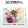 Dragonfly Watercolor Painting Dish Drying Mat Large 18"x 24" Dishes Drainer Mats for Kitchen Counter Super Absorbent Quick Drying Coffee Mat Dish Rack Pad,Rack Tableware Mat view 2