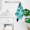 bisibuy Sea Turtle Bathroom Hand Towels Decorative Set of 2 Ornamental Turquoise Kitchen Towels Lightweight Absorbent Hand Towels for Bathroom Hand Kitchen Home Decor Gifts view 4