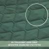 Exclusivo Mezcla Reversible Full Queen Quilt Bedding Set with Pillow Shams, Lightweight Quilts Queen Size, Soft Bedspreads Bed Coverlets for All Seasons - (Dark Green, 90"x96") view 4