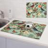Bird Pattern Dish Drying Mat Large 18"x 24" Dishes Drainer Mats for Kitchen Counter Super Absorbent Quick Drying Coffee Mat Dish Rack Pad,Rack Tableware Mat view 1