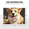 Cute Dog Corgi Dish Drying Mat Large 18"x 24" Dishes Drainer Mats for Kitchen Counter Super Absorbent Quick Drying Coffee Mat Dish Rack Pad,Rack Tableware Mat view 2