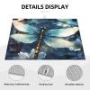 Dargonfly Dish Drying Mat Large 18"x 24" Dishes Drainer Mats for Kitchen Counter Super Absorbent Quick Drying Coffee Mat Dish Rack Pad,Rack Tableware Mat view 3