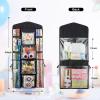 EOLIMEX Christmas Wrapping Paper Organizer Storage, Hanging Gift Bag Storage Organizer, Double-Sided Wrapping Paper Holder Storage - Black view 3